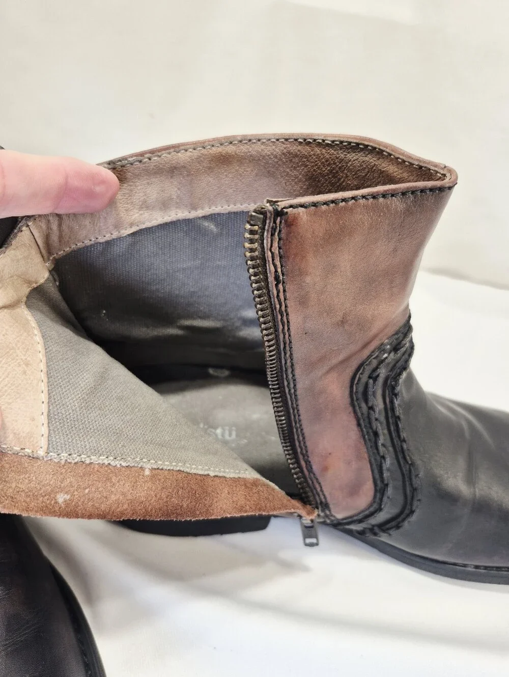 Bed Stu Men's 11 Revolution Two Tone Leather Chukka Boots